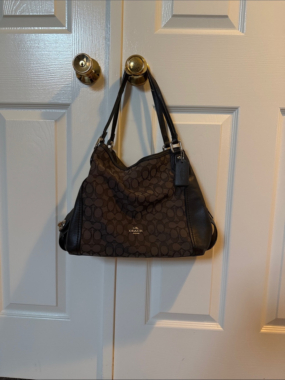 Coach Edie 31 Signature Jacquard Shoulder Bag (Bought 2018, excellent condition)